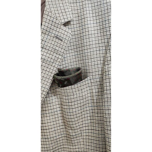 Ralph Lauren Purple Label Plaid Suit Jacket Size 49 R - Picture 6 of 16